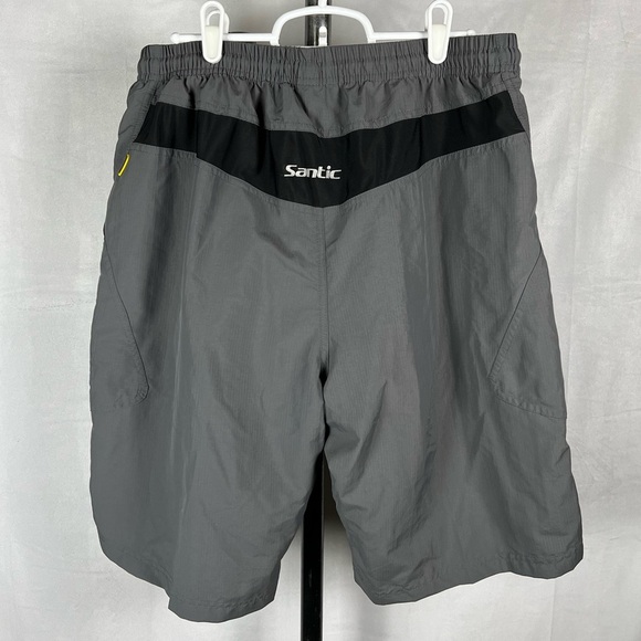 Santic Cycling Shorts Men’s XL Padded Grey Black - Picture 5 of 8